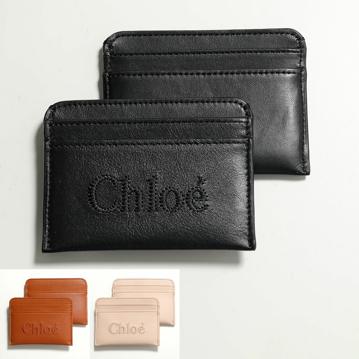 クロエ 定期入れ Chloe クロエ カードケース SENSE センス CHC23SP868I10 レディース レザー カードホルダー パスケース 定期入れ ロゴ刺繍 カラー3色【po_fifth】【po_jyuuu】