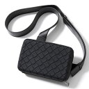 BOTTEGA VENETA ボッテガヴェネタ ショルダーバッグ CLUTCH テック 778706 V0EY4 メンズ イントレチャート ラバー 鞄 8803/BLACK-SILVER【po_fifth】