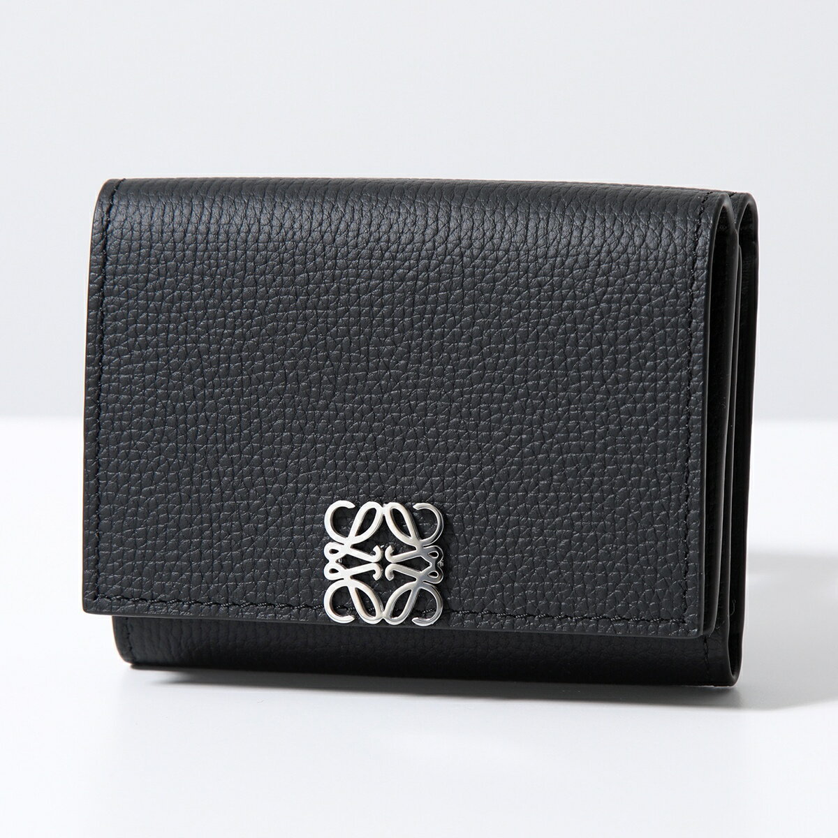 LOEWE ロエベ 三つ折り財布 C821TR2X08 ANAGRAM TRIFOLD WALLET レディース アナグラム トライフォールド ウォレット 1100/BLACK