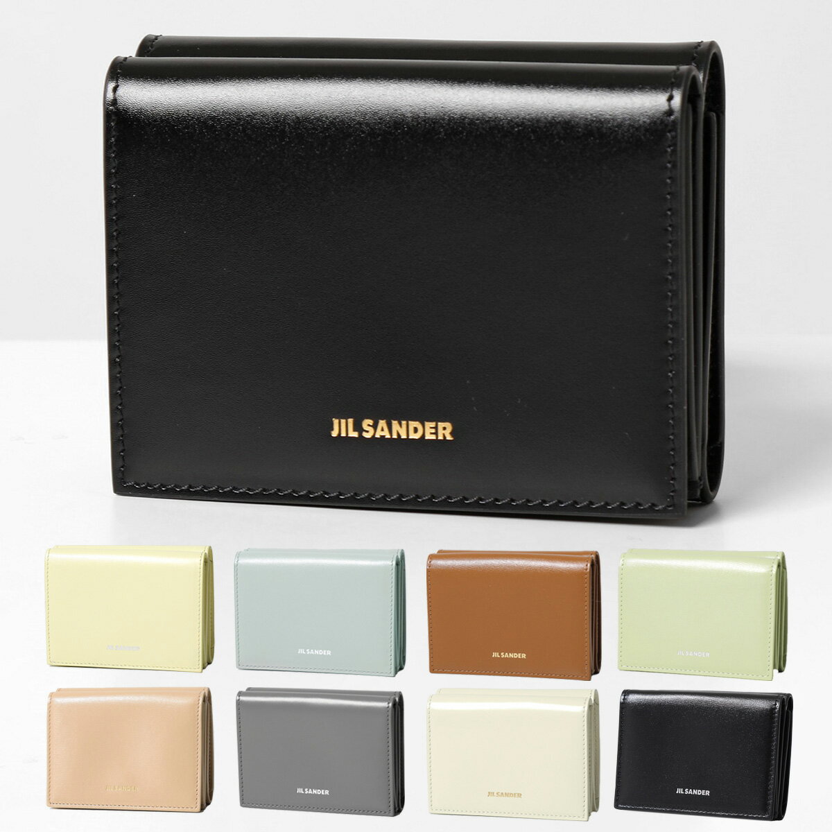 ジル サンダー プレゼント メンズ JIL SANDER ジルサンダー 三つ折り財布 J07UI0011 P4840 P5073 P5355 TINY レディース メンズ レザー ミニ財布 ミニ ウォレット カラー12色