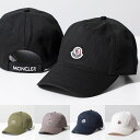 モンクレール 帽子 メンズ MONCLER モンクレール ベースボールキャップ BASEBALL 3B00041 V0006 メンズ コットン アイコンパッチ ロゴ刺繍 帽子 カラー4色