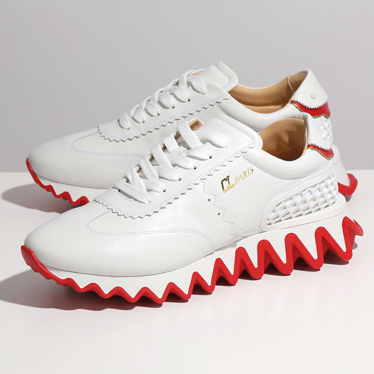 Christian Louboutin クリスチャンルブタン スニーカー LoubiShark Donna ルビシャーク 3200260 メンズ レザー ローカット シューズ 靴 W222/BIANCO【po_fifth】