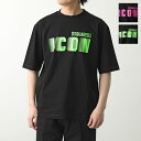 DSQUARED2 ディースクエアード Tシャツ ICON BLUR LOOSE FIT TEE S79GC0081 S23009 メンズ 半袖 クルーネック コットン オーバーサイズ ロゴ カラー2色【po_fifth】