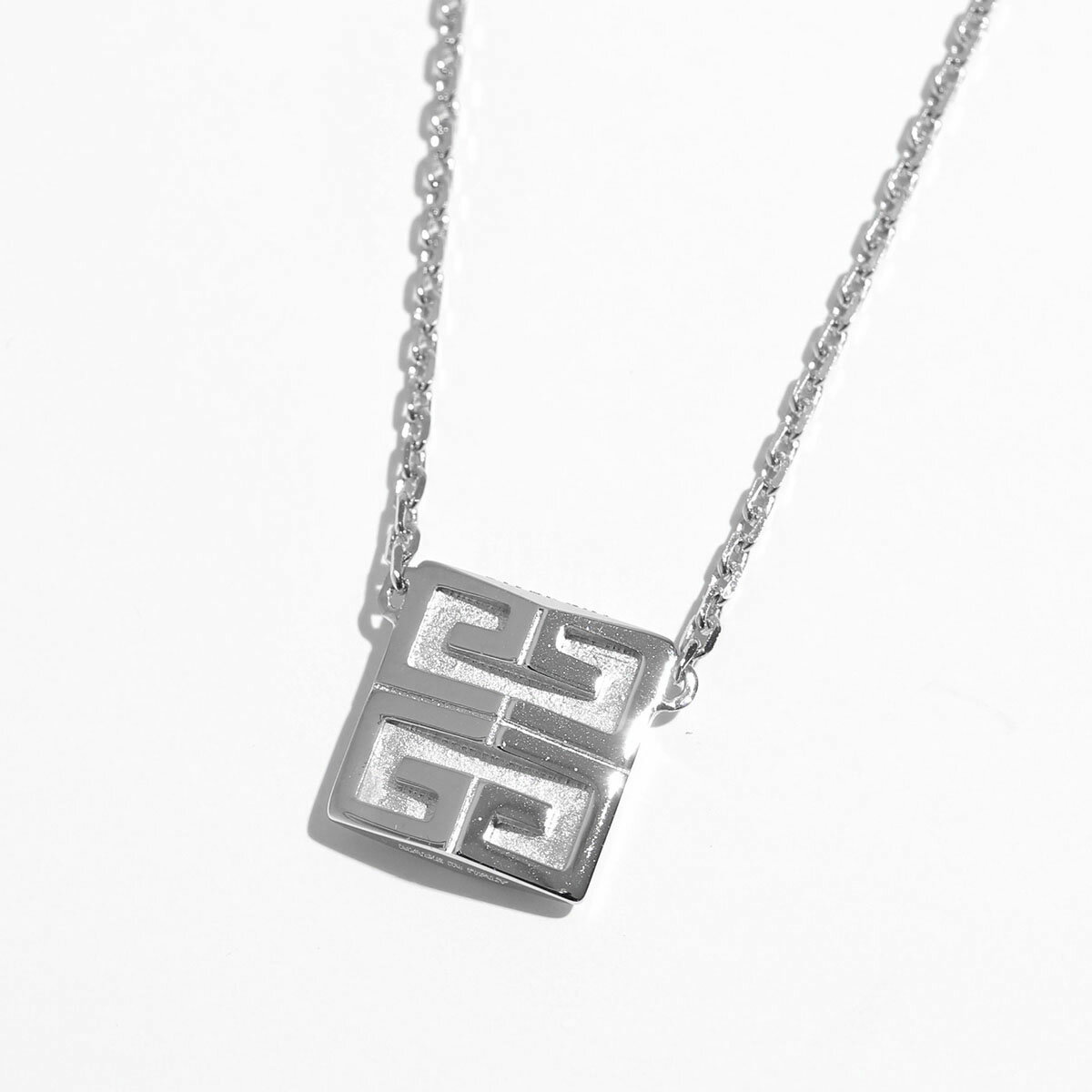 GIVENCHY ジバンシィ ネックレス 4G NECKLACE BF00K9F003 メンズ ペンダント チェーン ブラス アクセサリー 040/SILVERY