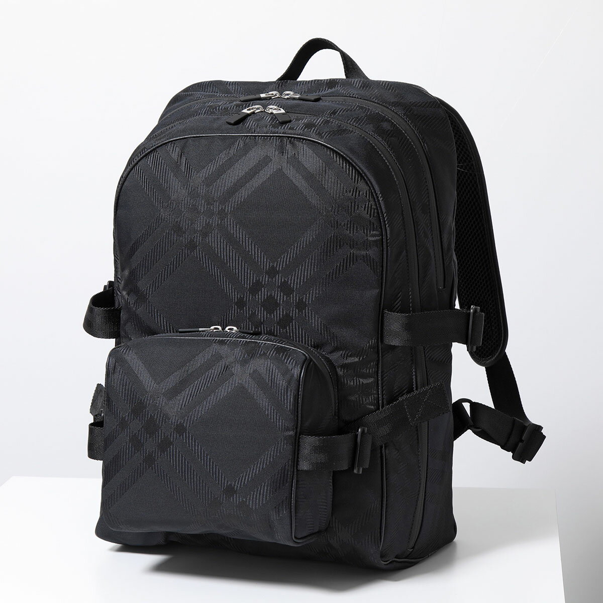 BURBERRY バーバリー バックパック ML BACKPACK NJ2 8080840 メンズ リュック チェックジャカード 鞄 A1189/BLACK