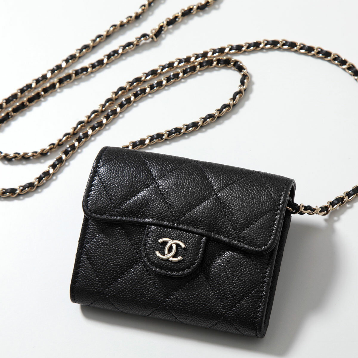 シャネル　ポシェット CHANEL シャネル ショルダーバッグ MATELASSE マトラッセ AP0238 B10583 レディース レザー チェーンウォレット ポシェット ココマーク ロゴ 鞄 C3906