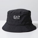 EA7 EMPORIO ARMANI エアセッテ エンポリオアルマーニ バケットハット 240141 4R101 メンズ ラバーロゴ 帽子 00020/BLACK【po_fifth】