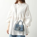 MARC JACOBS マークジェイコブス ショルダーバッグ THE CRYSTAL DENIM ST MARC TOP HANDLE MINI 2S4HSC015H03 レディース 鞄 402/LIGHT-BLUE-CRYSTAL