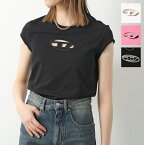 DIESEL ディーゼル 半袖 Tシャツ T-ANGIE A06268 0AFAA レディース カットアウト ストレッチ クルーネック カラー3色