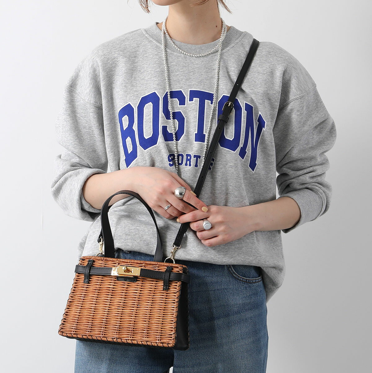 BAGMATI バグマティ かごバッグ BBK23 AW08 レディース ショルダーバッグ ハンドバ