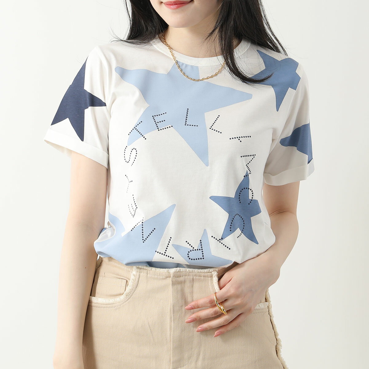 楽天インポートセレクト museeSTELLA McCARTNEY KIDS ステラマッカートニー キッズ 半袖 Tシャツ TS8C11 Z0913 レディース ガールズ クルーネック コットン ロゴ 101MC