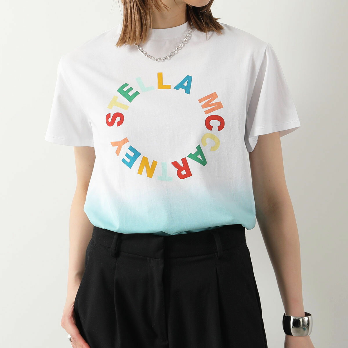 楽天インポートセレクト museeSTELLA McCARTNEY KIDS ステラマッカートニー キッズ 半袖 Tシャツ TU8P71 Z0434 レディース ガールズ クルーネック コットン ロゴ 999【p5倍】