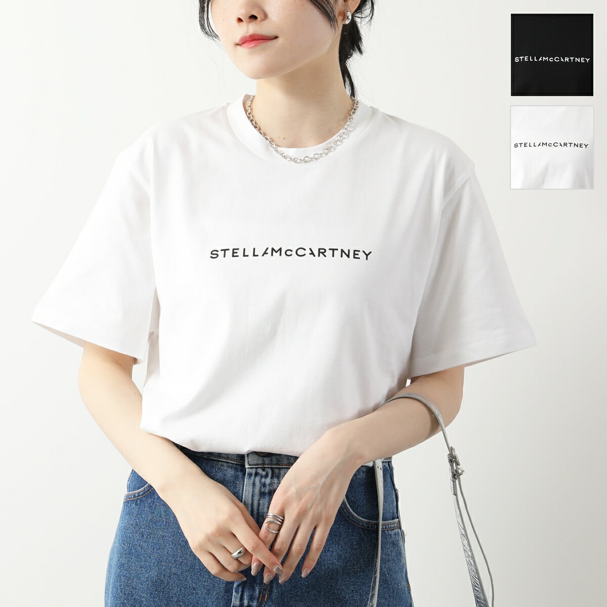 楽天インポートセレクト museeSTELLA McCARTNEY ステラマッカートニー Tシャツ 6J0158 3SPY48 レディース 半袖 クルーネック カットソー コットン ロゴT オーバーサイズ カラー2色【po_fifth】