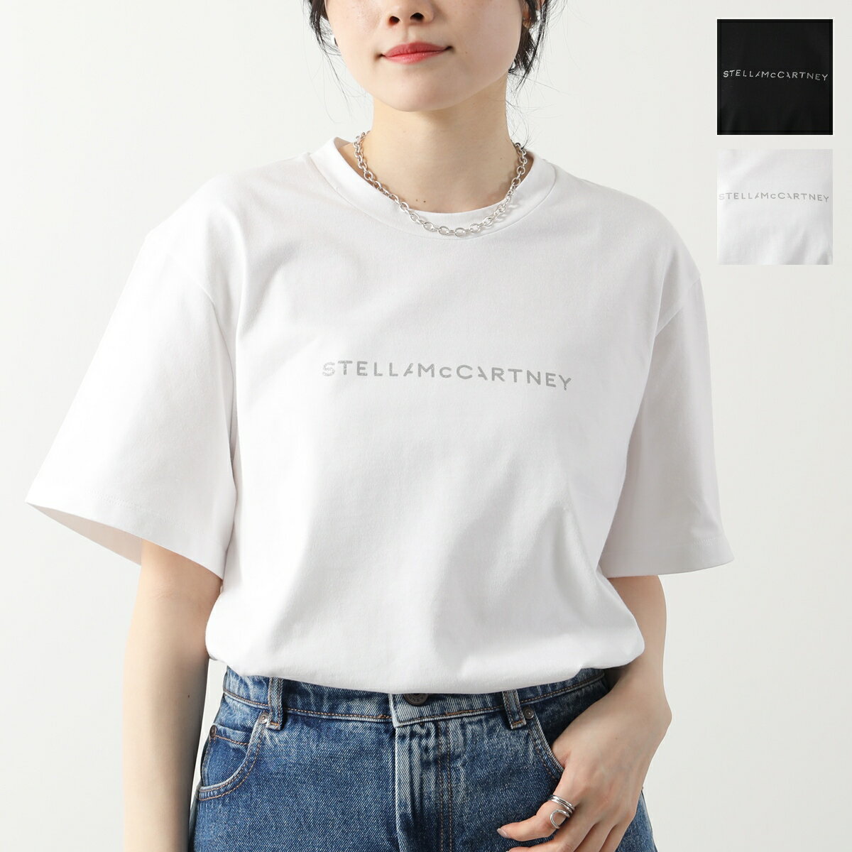 楽天インポートセレクト museeSTELLA McCARTNEY ステラマッカートニー Tシャツ 6J0158 3SPY51 レディース 半袖 クルーネック カットソー コットン ロゴT オーバーサイズ カラー2色【po_fifth】