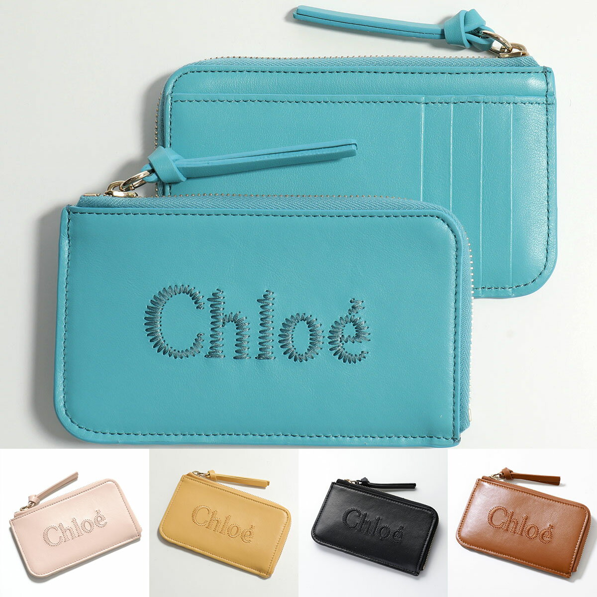 クロエ 財布（レディース） Chloe クロエ コインケース カードケース SENSE センス CHC23SP866I10 レディース フラグメントケース ロゴ刺繍 ミニ財布 カラー5色【point5】