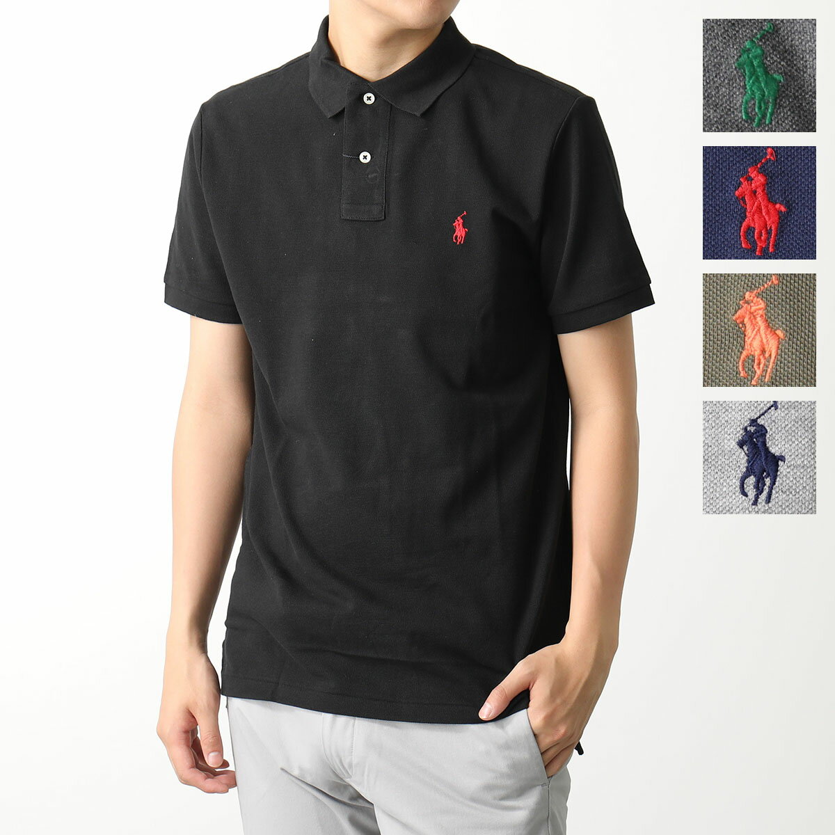 ラルフローレン POLO Ralph Lauren ラルフローレン ポロシャツ 710782592 メンズ 半袖 ポニー ロゴ 刺繍 コットン カスタムスリムフィット カラー5色【po_fifth】【po_jyuuu】