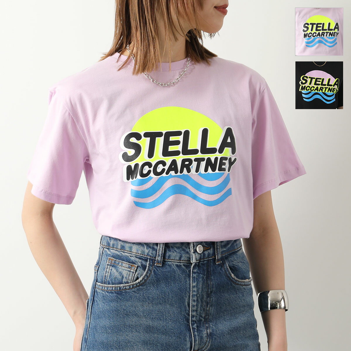 楽天インポートセレクト museeSTELLA McCARTNEY KIDS ステラマッカートニー キッズ 半袖 Tシャツ TU8D71 Z0434 レディース ガールズ クルーネック コットン ロゴ カラー2色