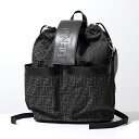 FENDI フェンディ バックパック STRIKE ストライク 7VZ070 AG0M メンズ FFロゴジャガード リュック 鞄 F0NPN/ASFALTO-NERO+P