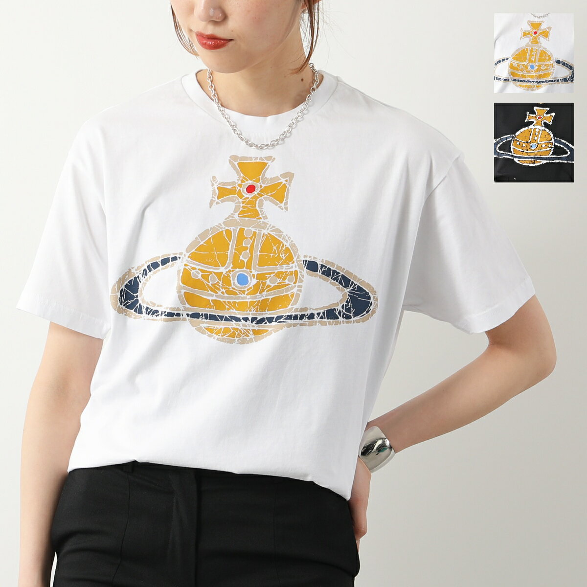 Vivienne Westwood ヴィヴィアンウエストウッド Tシャツ TIME MACHINE CLASSIC 3G01001L J001M レディース 半袖 カットソー オーブ カラー2色【po_fifth】