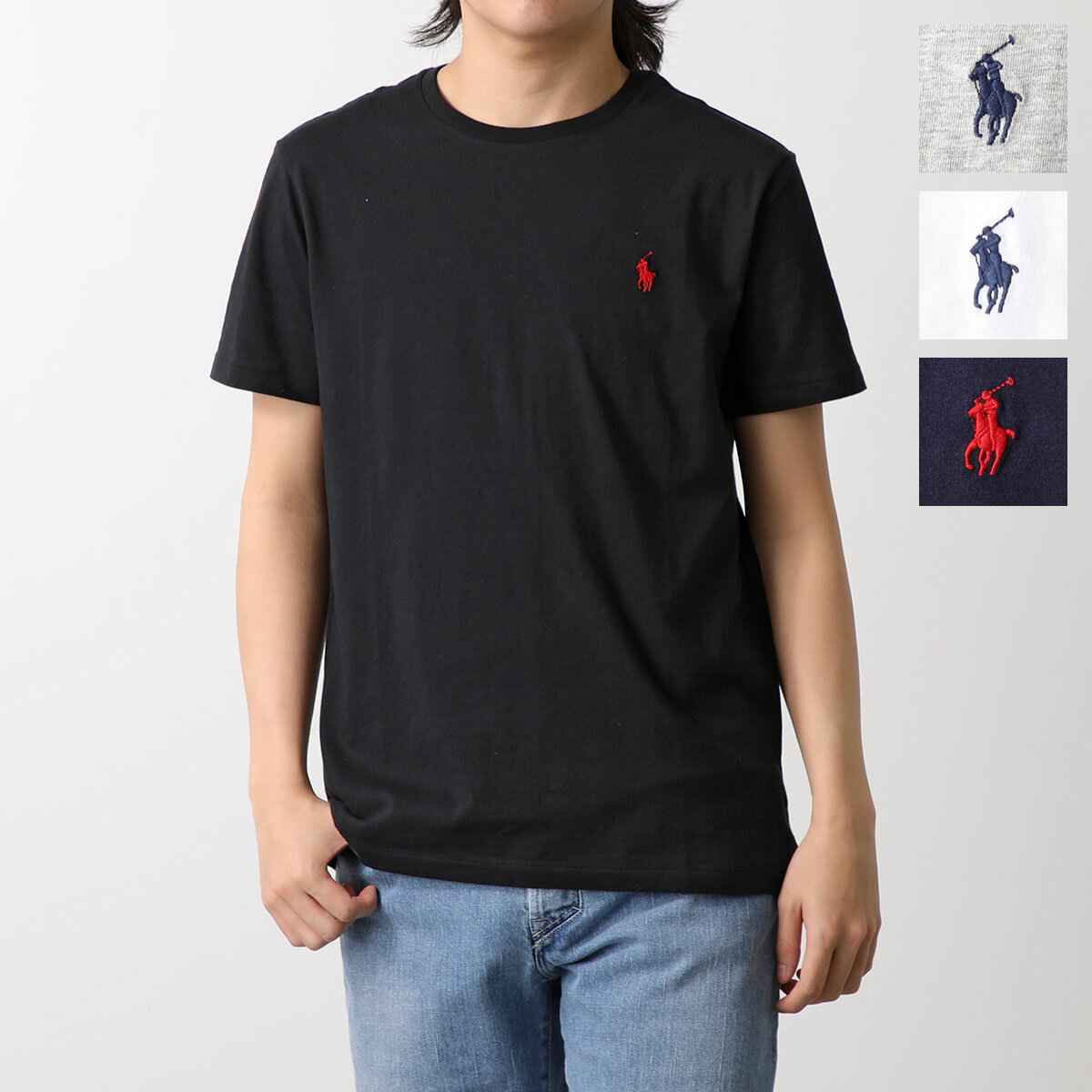 POLO Ralph Lauren ポロ ラルフローレン Tシャツ CORE REPLEN 710680785 メンズ クルーネック コットン ワンポイント ポニー 刺繍ロゴ カラー4色【po_fivee】