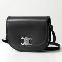 CELINE セリーヌ ショルダーバッグ Medium Besace ミディアム ブザス 114453FH1.38SI メンズ Triomphe トリオンフ レザー 鞄 Black