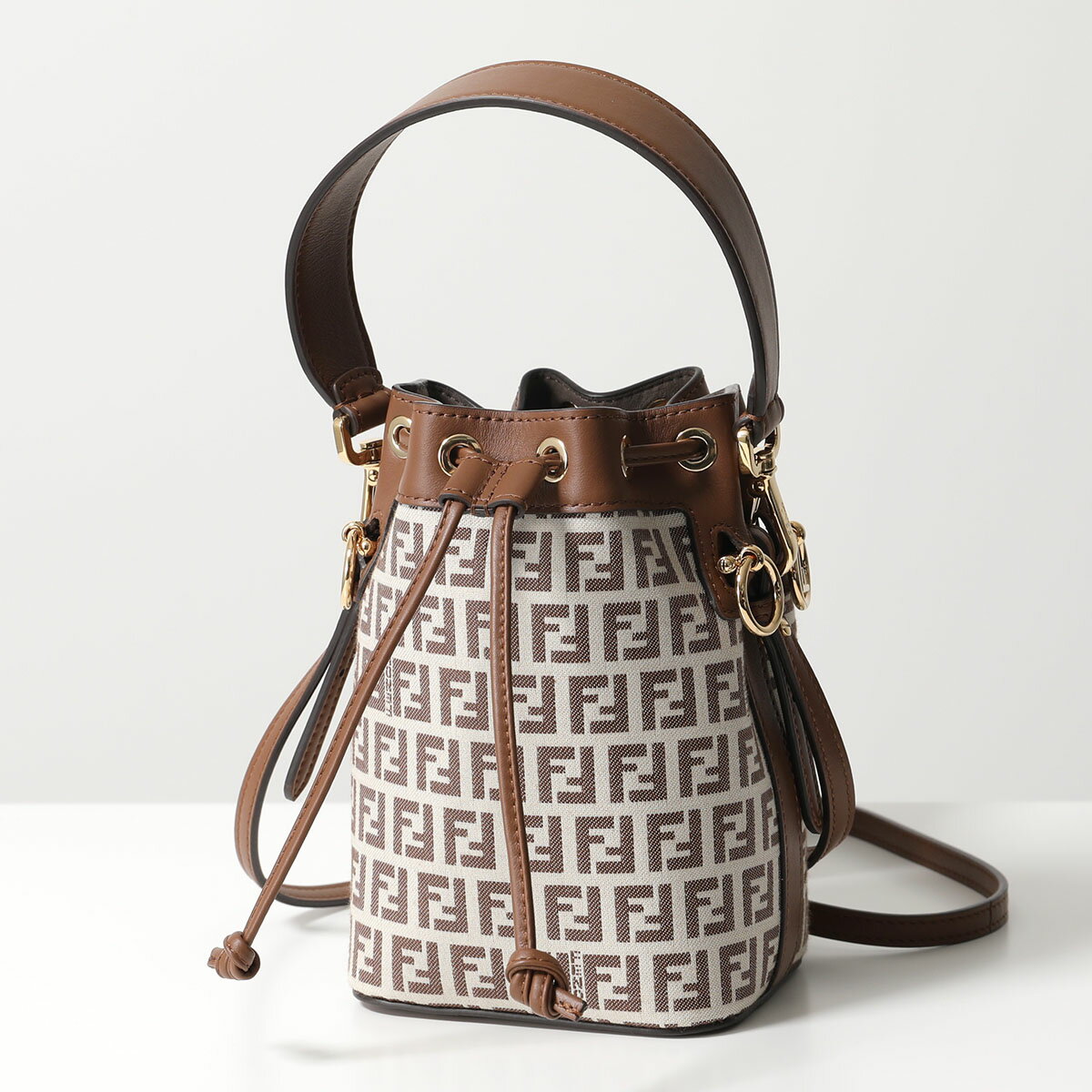 FENDI フェンディ ショルダーバッグ MINI MON TRESOR ミニ モン トレゾール 8BS010 ARBN レディース ジャガード FFロゴ ズッカ柄 ハンドバッグ F1NXB【po_fifth】