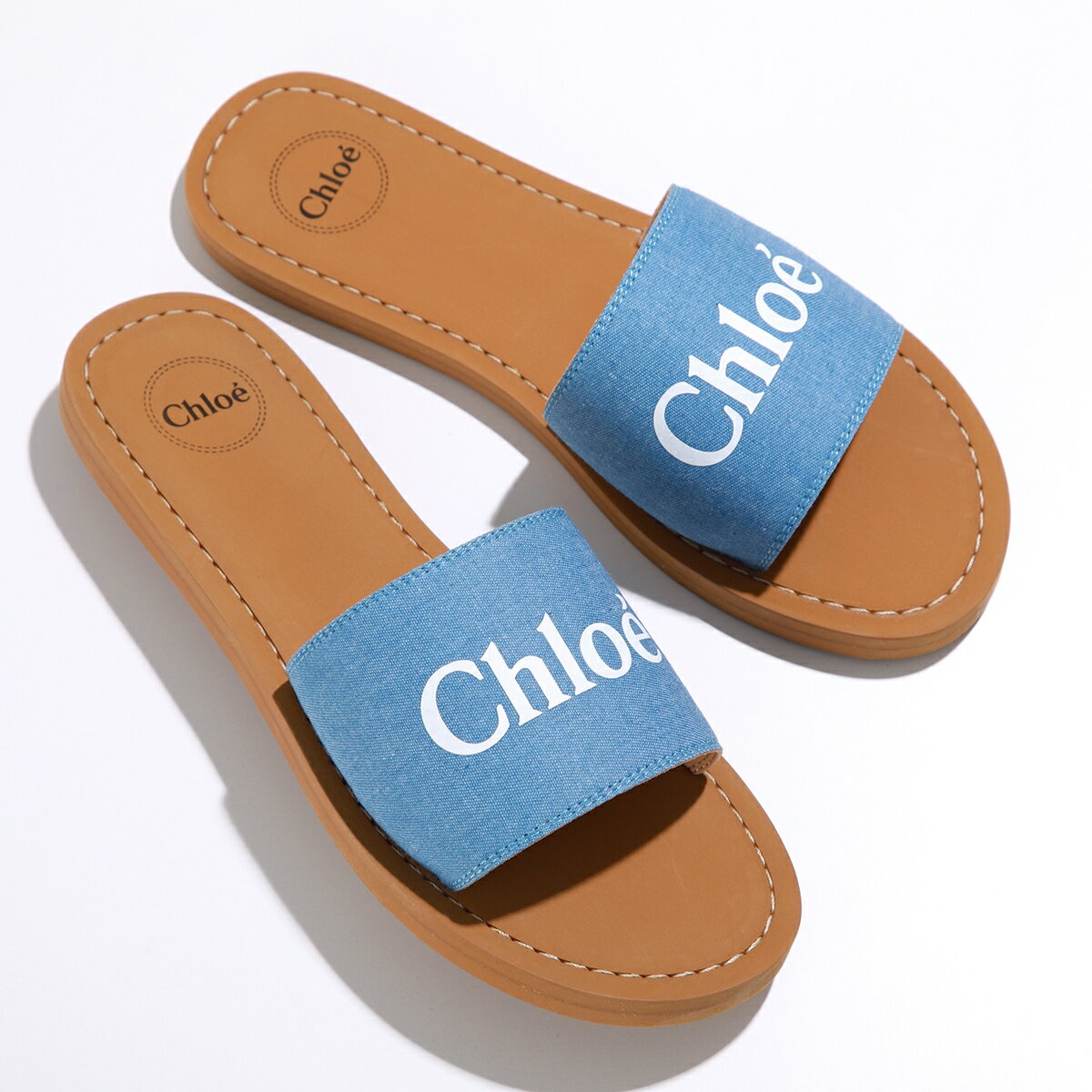 Chloe KIDS クロエ キッズ サンダル WOODY ウッディ C20185 レディース ガールズ ロゴ フラット 軽量 シューズ 靴 Z10【po_fifth】