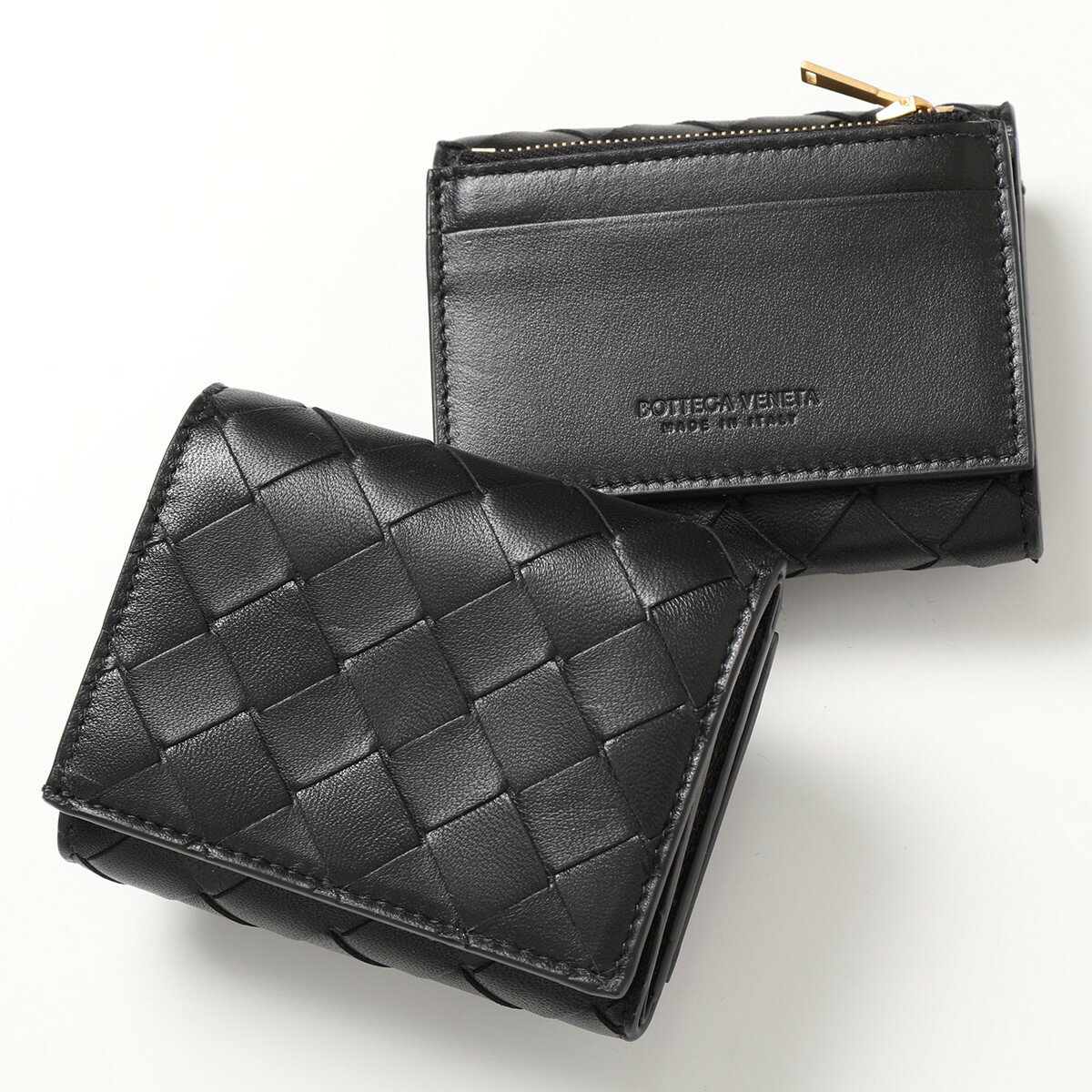 ボッテガ・ヴェネタ 三つ折り財布 レディース BOTTEGA VENETA ボッテガヴェネタ 三つ折り財布 719424 VCPP2 メンズ イントレチャート レザー ミニ財布 コイン＆カードケース付き カラー2色【cp_kikaku】【po_jyuuu】