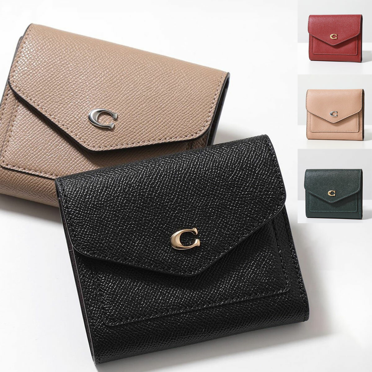 COACH コーチ 二つ折り財布 WYN SMALL ウィン スモール C2328 C2329 レディース レザー ミニ財布 カラー15色