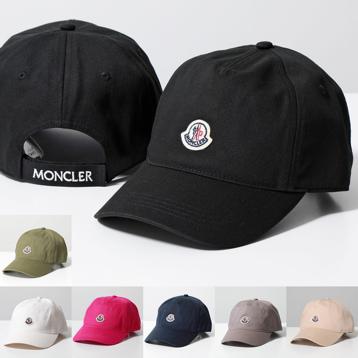 モンクレール 帽子 メンズ MONCLER モンクレール ベースボールキャップ BASEBALL 3B00041 V0006 レディース コットン アイコンパッチ ロゴ刺繍 帽子 カラー5色