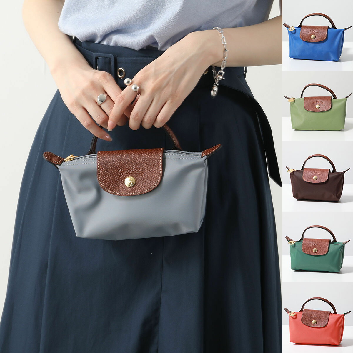 Longchamp ロンシャン ポーチ LE PLIAGE ル プリアージュ 34175 089 レディース ミニバッグ ハンドバッグ 鞄 P78/Cobaltのサムネイル