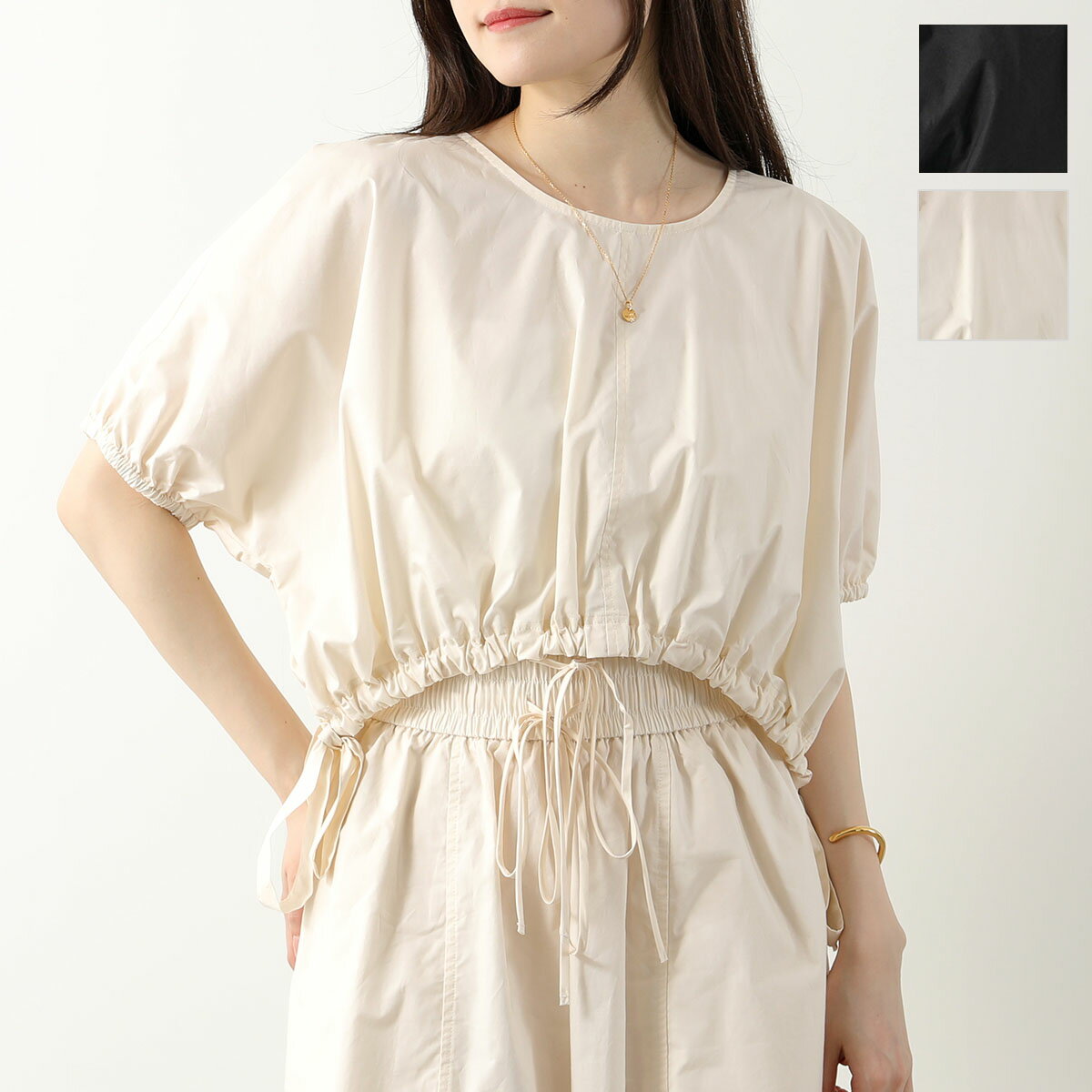 MEIMEIJ ᥤᥤ ֥饦 BLUSA M4EA36 ǥ Ⱦµ ѥե꡼ 롼ͥå åȥ 㡼 åץɾ 顼2po_fifth