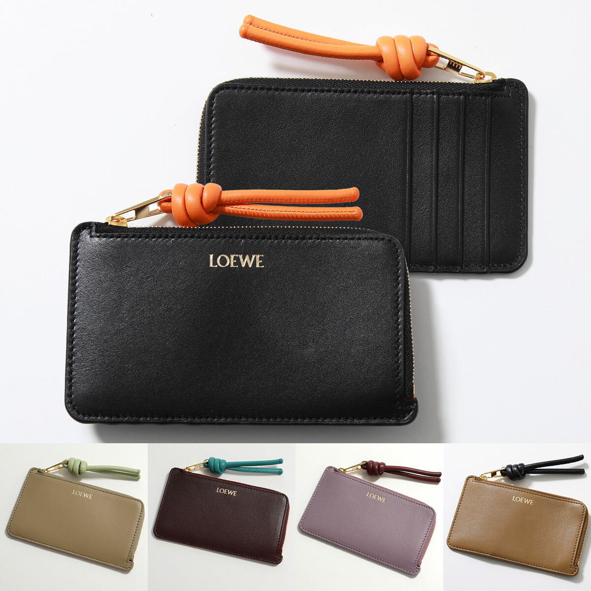 ロエベ 財布（レディース） LOEWE ロエベ フラグメントケース KNOT COIN CARDHOLDER ノット CEM1Z40X01 レディース レザー ミニ財布 小銭入れ カラー5色