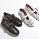 ALAIA アライア バレエシューズ BALLERINAS AA3A029CK216 レディース レザー フラットシューズ メリージェーンシューズ 靴 カラー2色