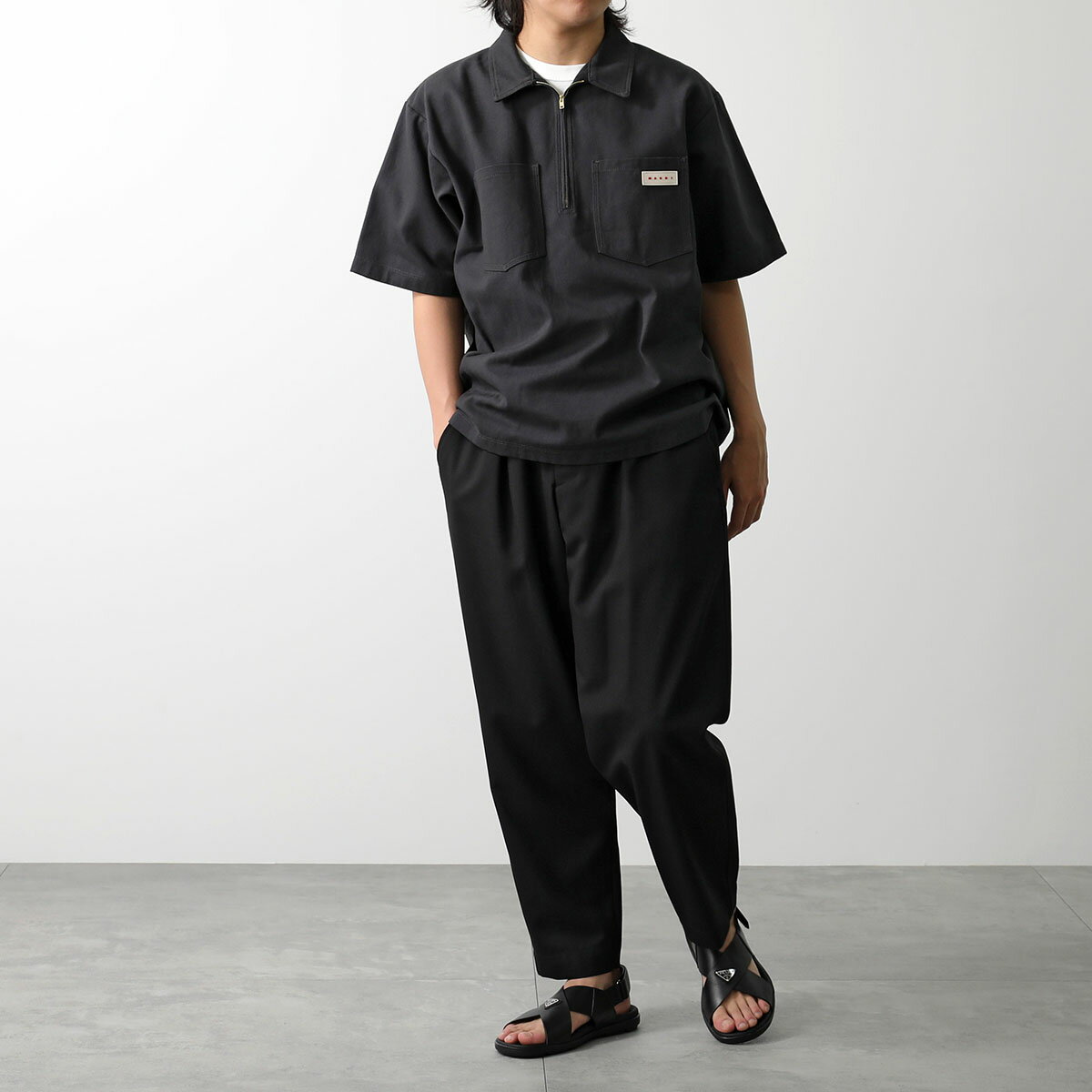 【最大2万円OFFクーポン対象・5/17～5/18限定】PRADA プラダ クリスクロスサンダル...