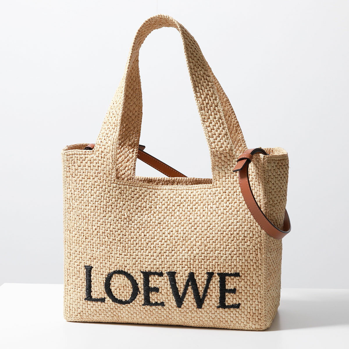 ロエベ バッグ（レディース） LOEWE ロエベ かごバッグ A685B61X05 レディース ラフィア ロゴ ショルダーバッグ ハンドバッグ トートバッグ 鞄 2123/NATURAL【po_fivee】