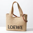 ロエベ トートバッグ レディース LOEWE ロエベ かごバッグ A685B61X05 レディース ラフィア ロゴ ショルダーバッグ ハンドバッグ トートバッグ 鞄 2123/NATURAL