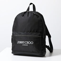 ジミーチュウ リュック（メンズ） Jimmy Choo ジミーチュウ バックパック WILMER/U DNH ウィルマー レディース ナイロン リュック デイパック バッグ ロゴ 鞄 BLACK/LATTE/GUNMETAL