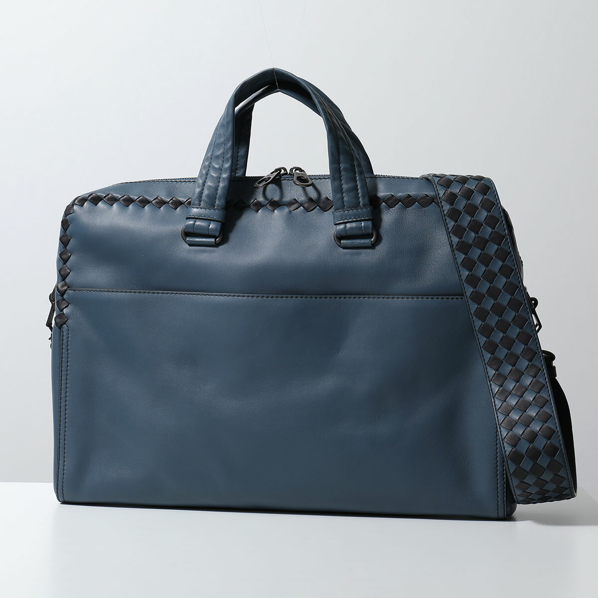 BOTTEGA VENETA ボッテガヴェネタ ブリーフケース 520182 VALKH メンズ イントレチャート レザー ビジネスバッグ ショルダーバッグ 鞄 4080