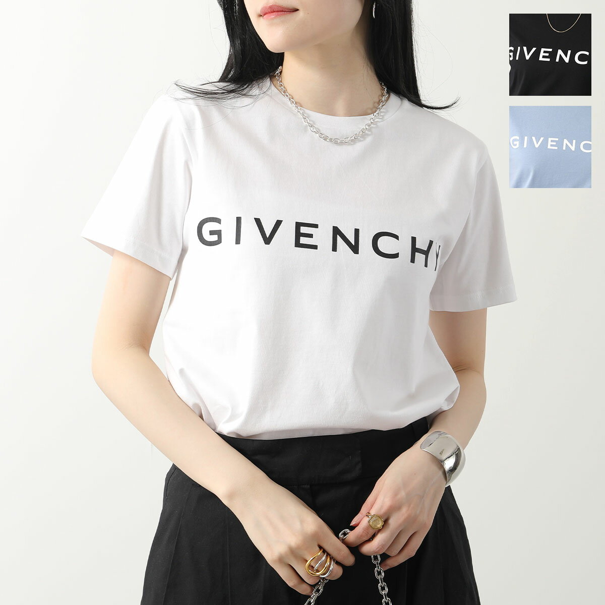 GIVENCHY KIDS ジバンシィ キッズ Tシャツ H30159 レディース 半袖 クルーネック カットソー コットン 4G ロゴT カラー3色のサムネイル