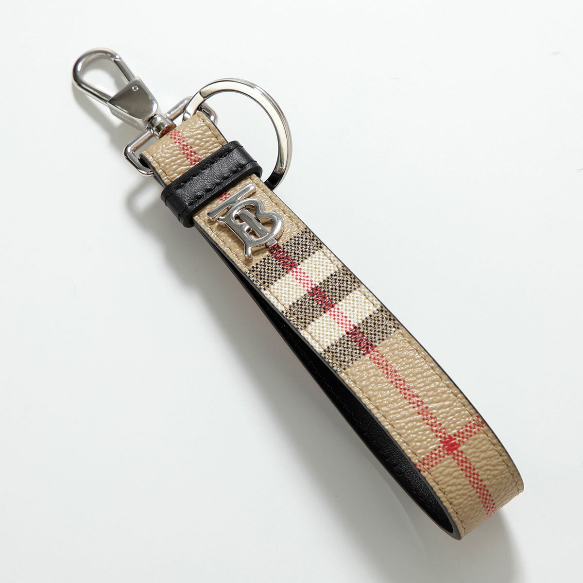 BURBERRY バーバリー キーリング MS TB KEY CHAIN DFC 8066095 メンズ バーバリーチェック TBモノグラム A7026/ARCHIVE-BEIGE