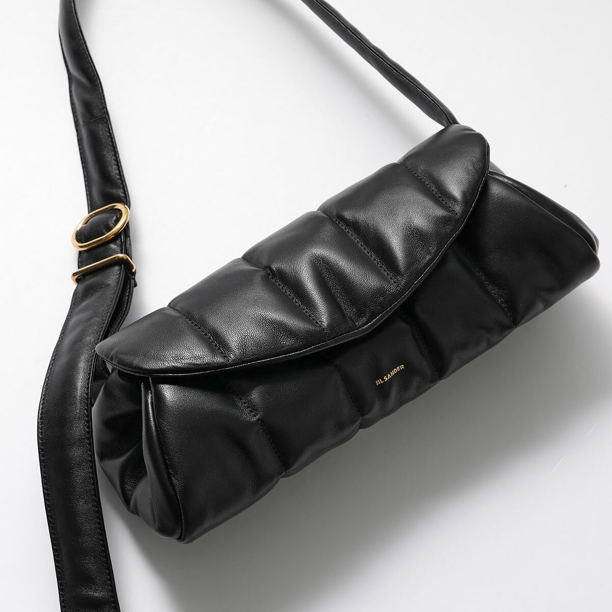 JIL SANDER ジルサンダー ショルダーバッグ CANNOLO GRANDE カンノーロ J07WD0074 P4845 レディース レザー ハンドバッグ クロスボディ 鞄 001/BLACKのサムネイル