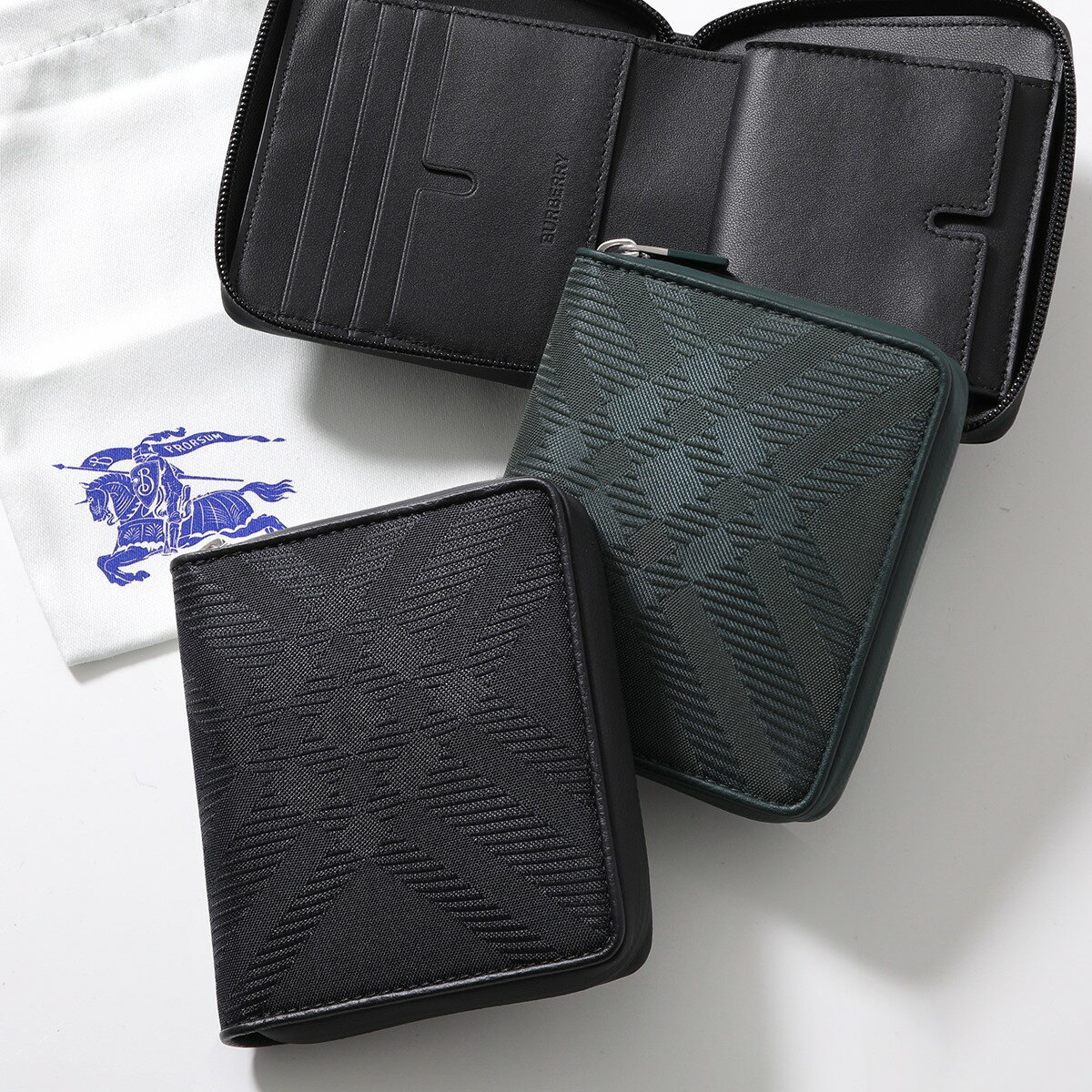 BURBERRY バーバリー ラウンドファスナー二つ折り財布 MS ZIP WALLET MD NJ2 8080737 レディース ミディアム チェックジャカード カラー2色【po_fifth】