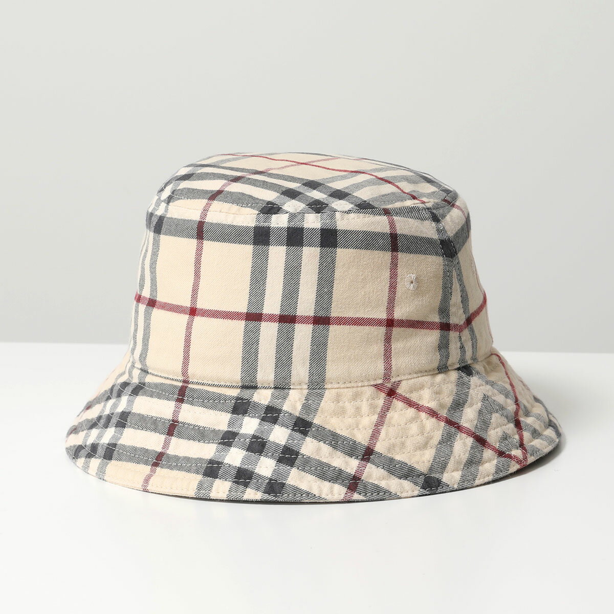 BURBERRY バーバリー バケットハット MH CLASSIC BUCKET 8075650 レディース バーバリーチェック コットン 帽子 A1450/STONE