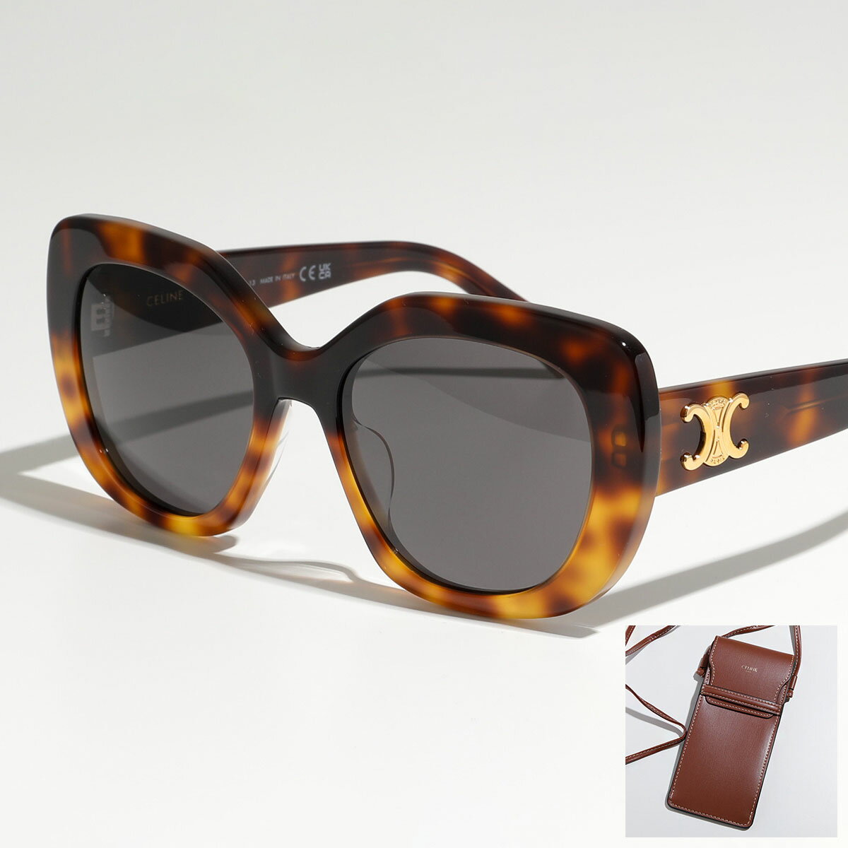 CELINE セリーヌ サングラス Triomphe 06 トリオンフ 4S226CPLB CL40226U レディース バタフライ型 ウェリントン型 メガネ 眼鏡 19RHのサムネイル