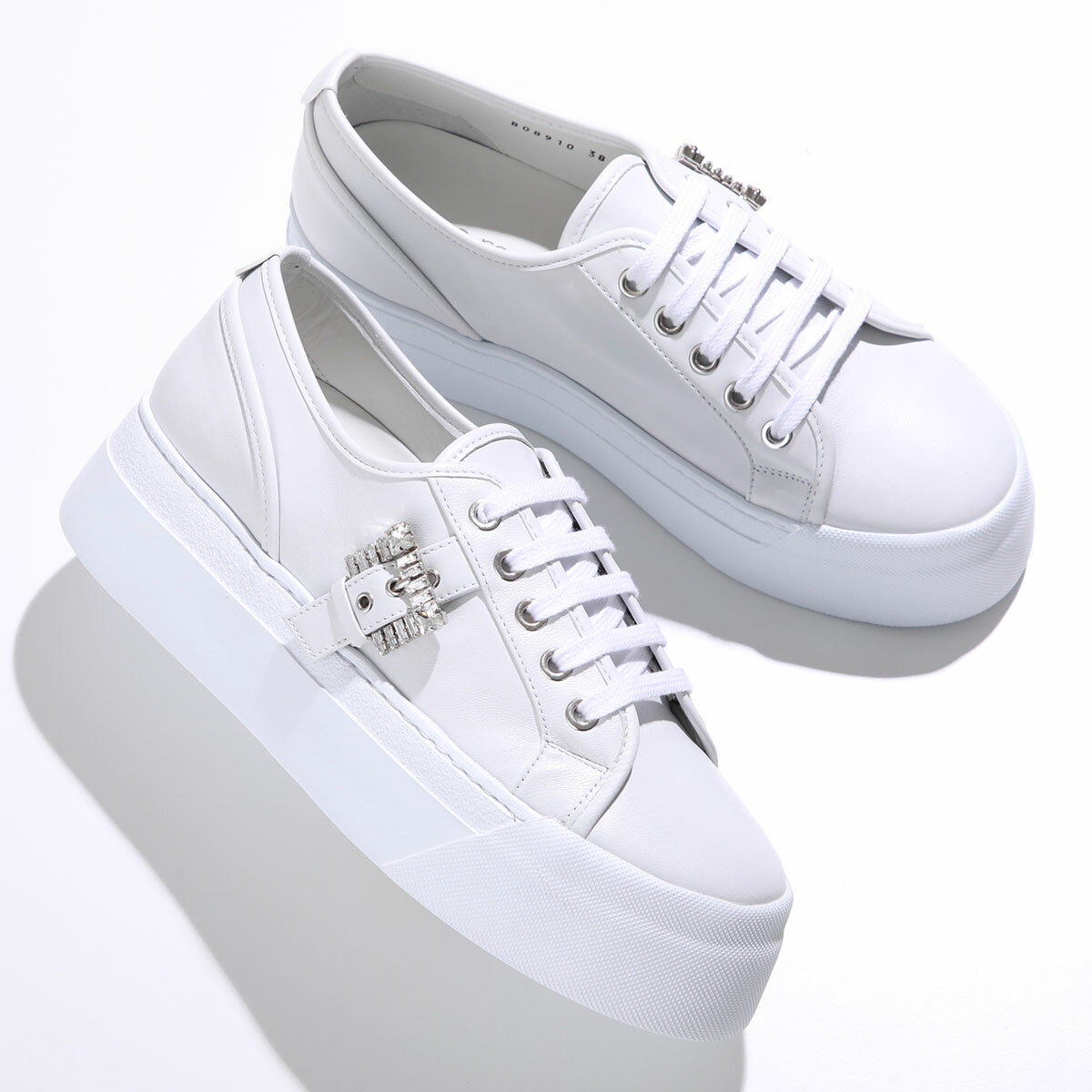 Sergio Rossi セルジオロッシ スニーカー SR TWENTY BUCKLE B08910 MNAN07 レディース ローカット クリスタル 厚底 シューズ 靴 9000/BIANCOのサムネイル