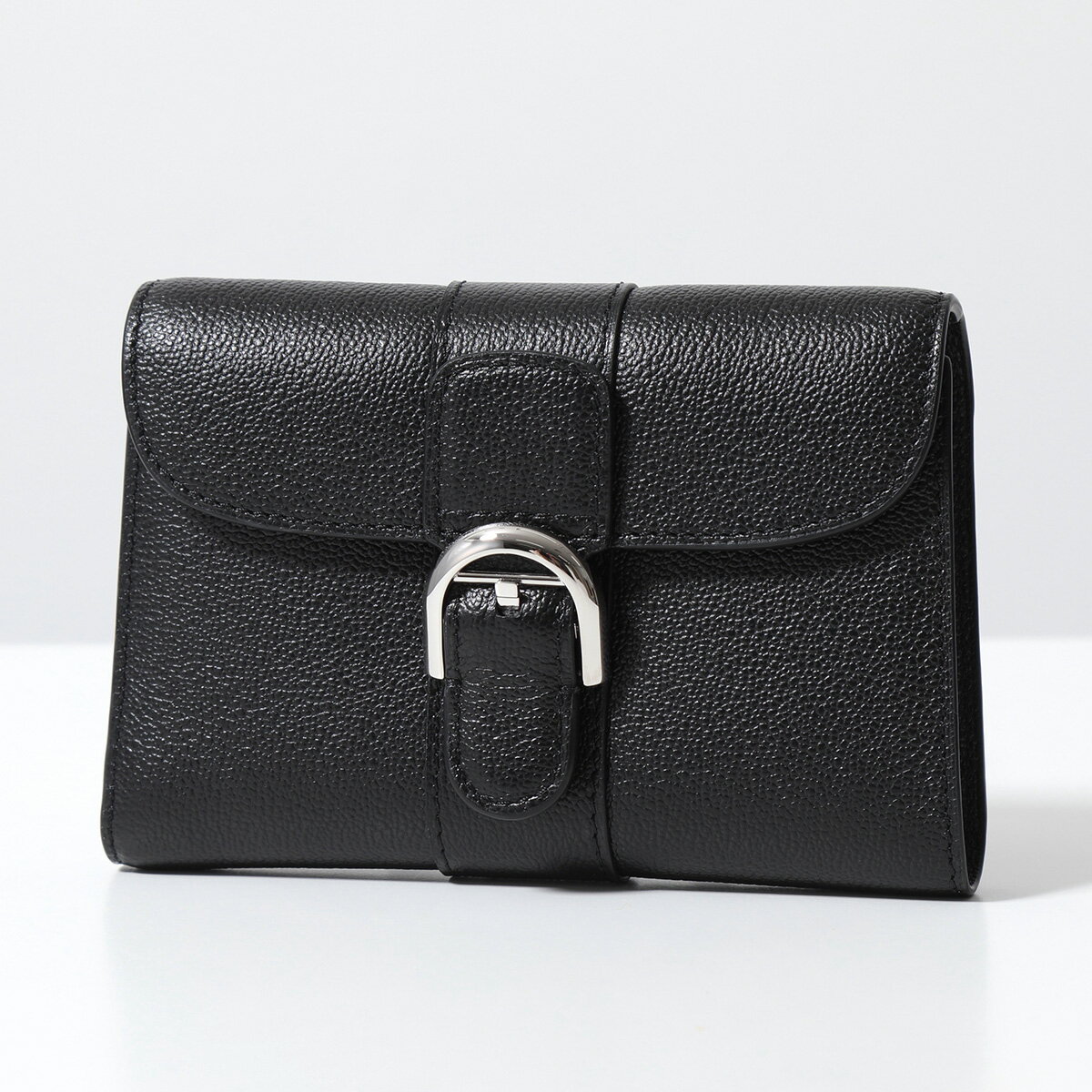 DELVAUX デルヴォー 二つ折り財布 Brillant Compact Wallet ブリヨン AB0493AAU099ZPA レディース レザー ミニ財布 Noirのサムネイル