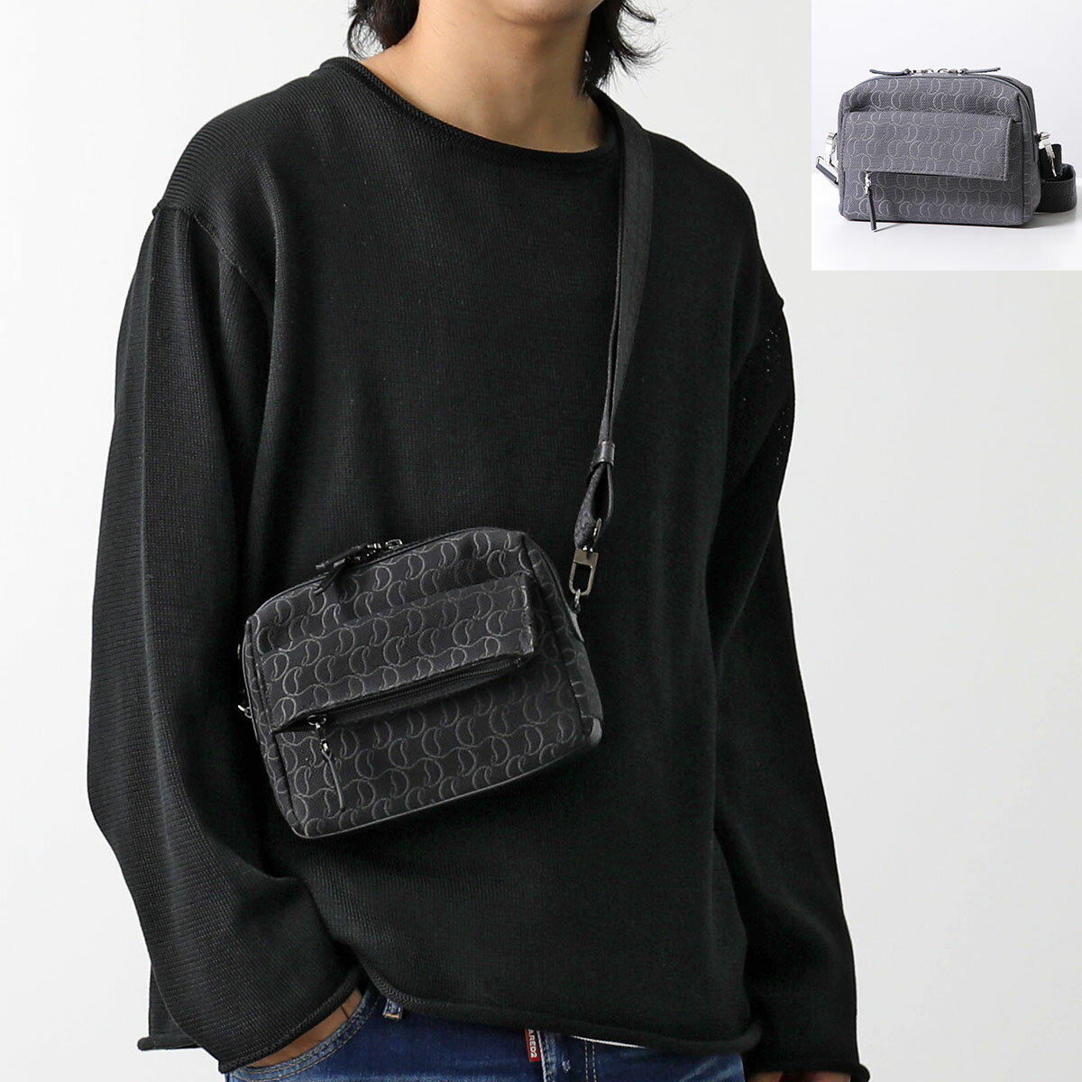 美品】クリスチャンルブタン ハイヒール型がま口 チェーン