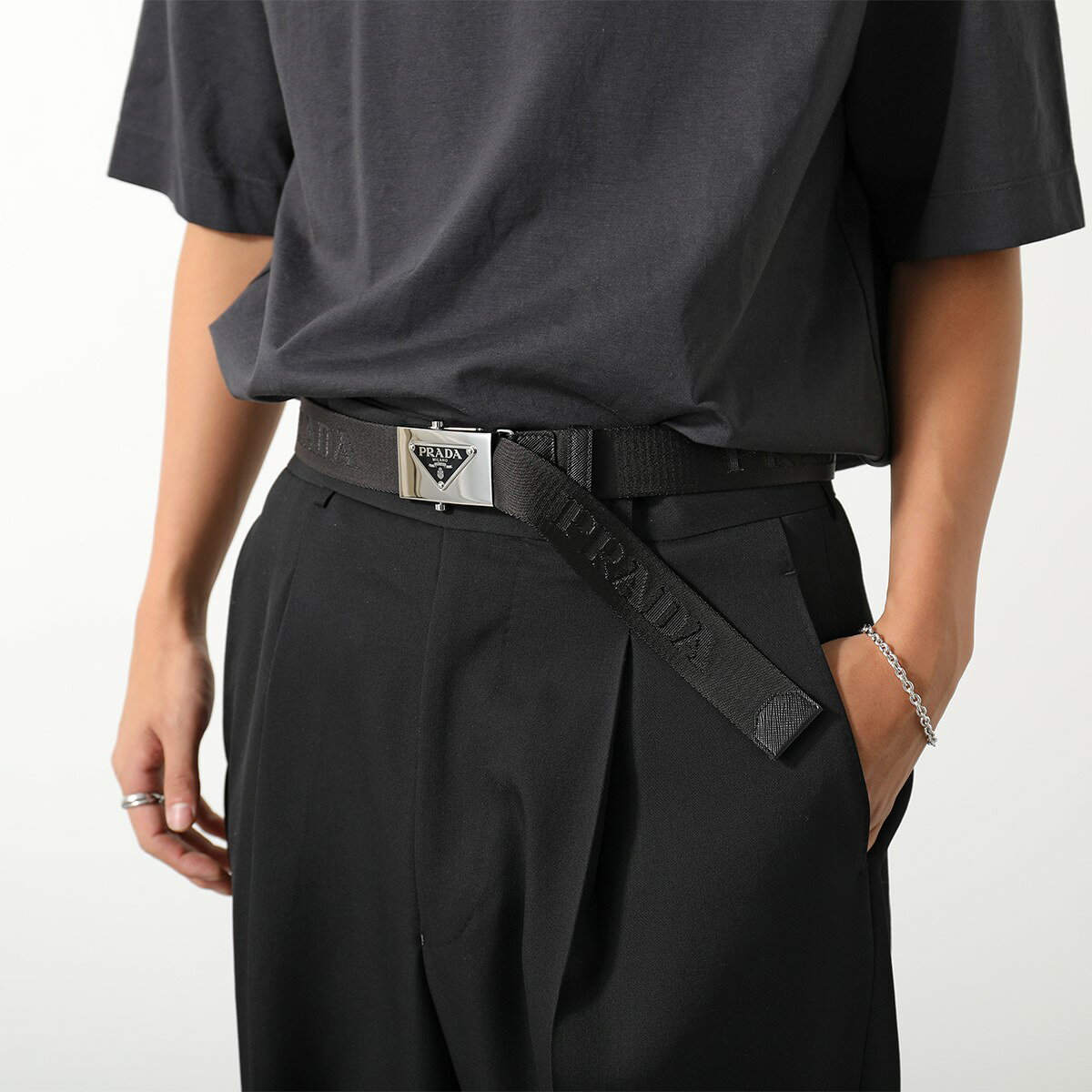 【最大2万円OFFクーポン対象・5/17～5/18限定】PRADA プラダ ベルト 2CN085 2DKF ...