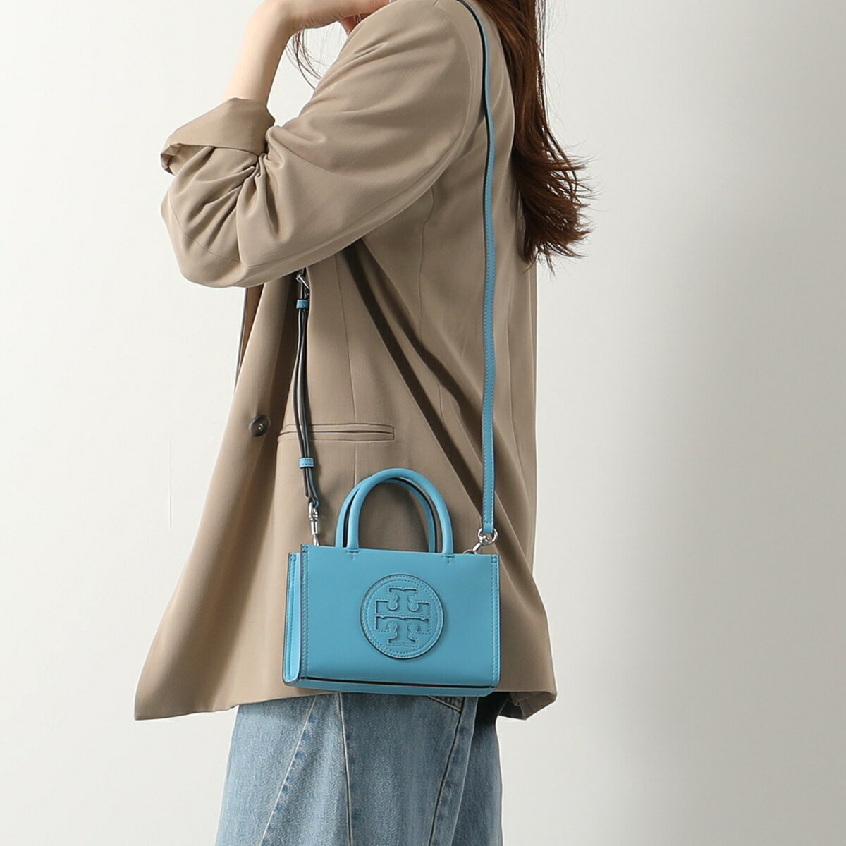 【カラー限定特価】TORY BURCH トリーバーチ ショルダーバッグ Ella Bio Mini Tote エラ バイオ ミニトート 145613 レディース ハンドバッグ レザー Tロゴ 鞄 カラー2色のサムネイル